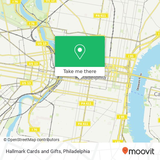 Hallmark Cards and Gifts map