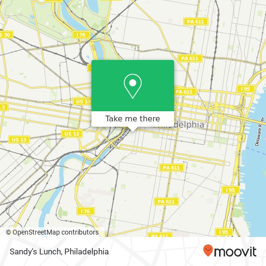 Mapa de Sandy's Lunch