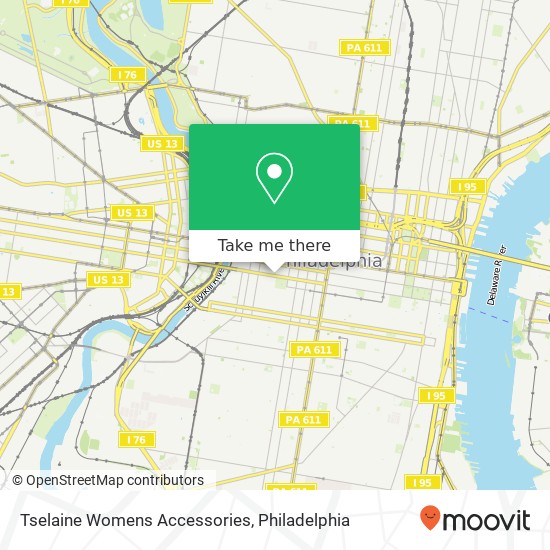 Tselaine Womens Accessories map