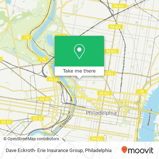 Mapa de Dave Eckroth- Erie Insurance Group