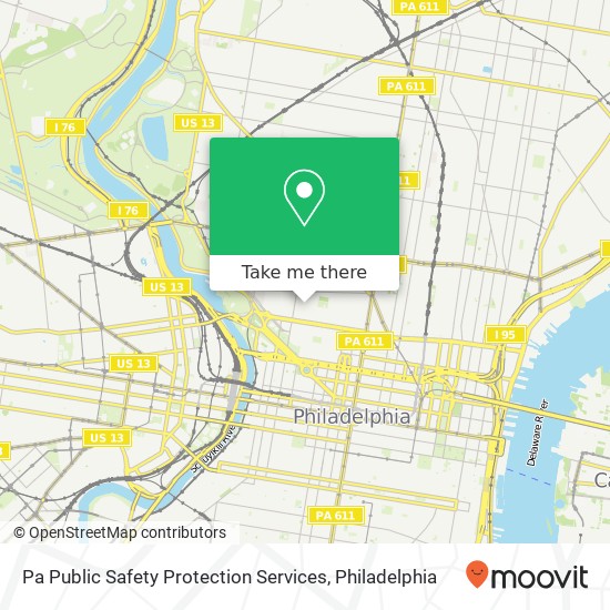 Mapa de Pa Public Safety Protection Services