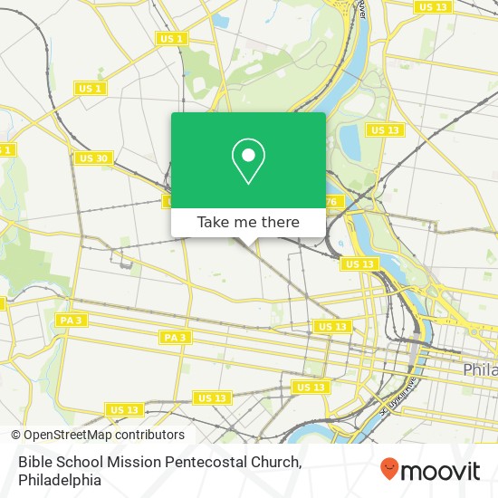 Mapa de Bible School Mission Pentecostal Church