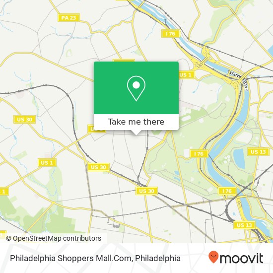 Mapa de Philadelphia Shoppers Mall.Com