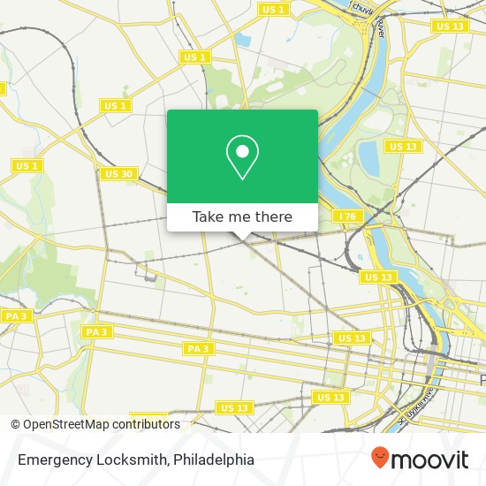 Emergency Locksmith map