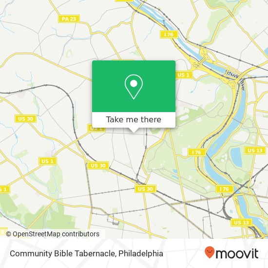 Community Bible Tabernacle map