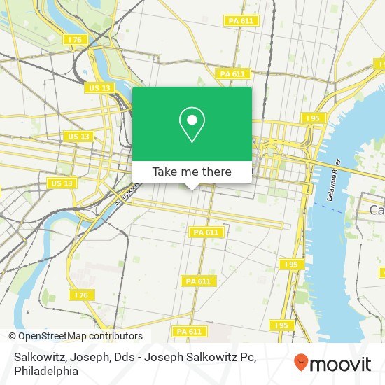 Mapa de Salkowitz, Joseph, Dds - Joseph Salkowitz Pc