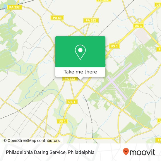 Philadelphia Dating Service map