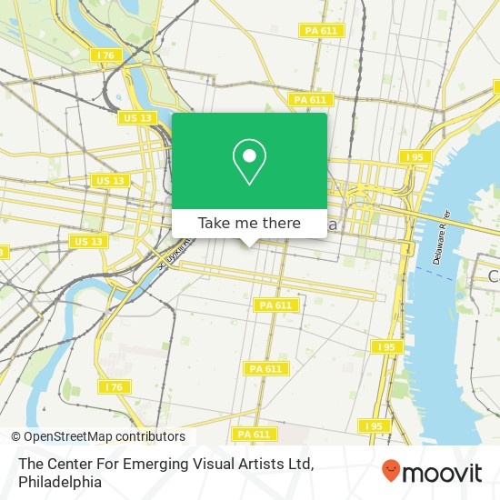 Mapa de The Center For Emerging Visual Artists Ltd