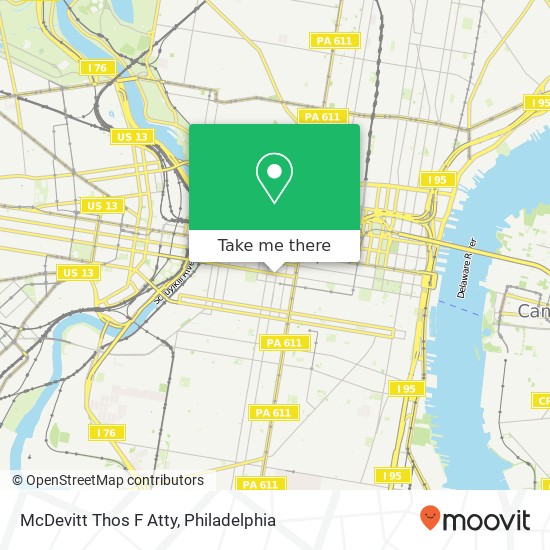 McDevitt Thos F Atty map