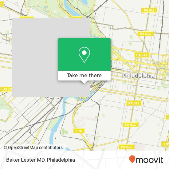 Baker Lester MD map
