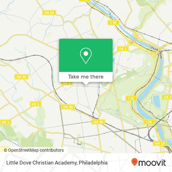 Mapa de Little Dove Christian Academy