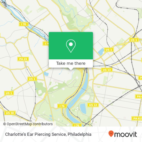 Mapa de Charlotte's Ear Piercing Service