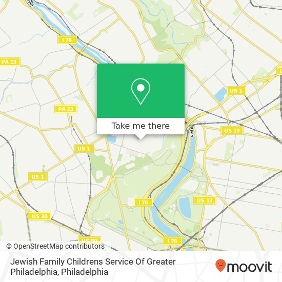 Jewish Family Childrens Service Of Greater Philadelphia map