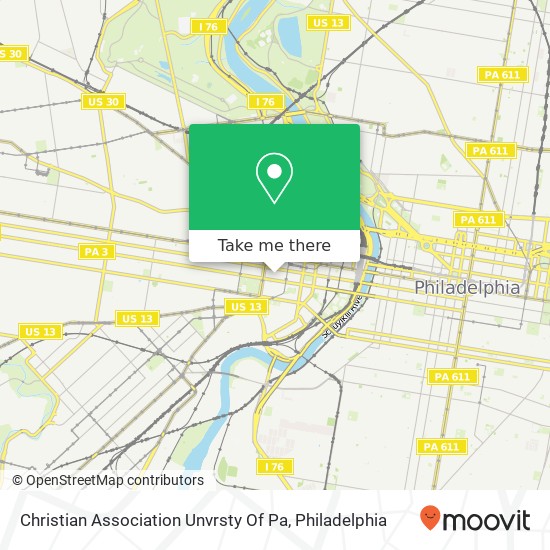 Christian Association Unvrsty Of Pa map