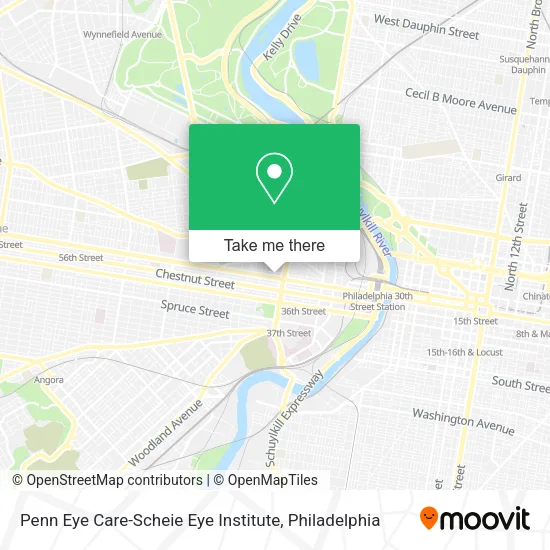 Mapa de Penn Eye Care-Scheie Eye Institute