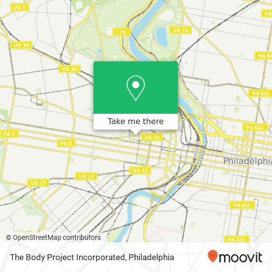 The Body Project Incorporated map