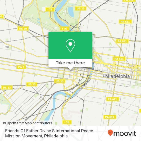 Friends Of Father Divine S International Peace Mission Movement map