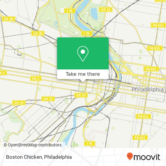 Mapa de Boston Chicken