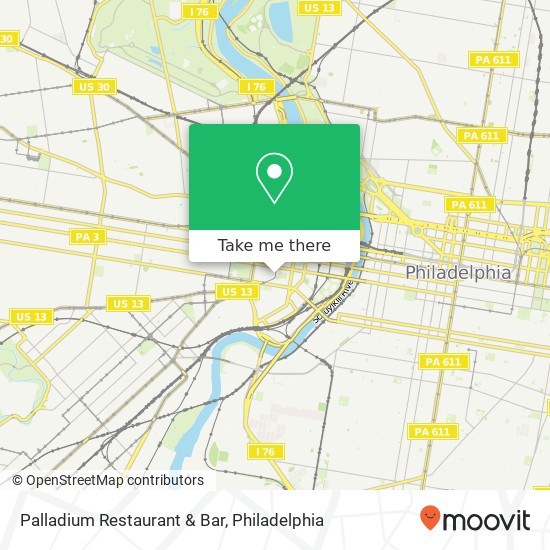 Palladium Restaurant & Bar map