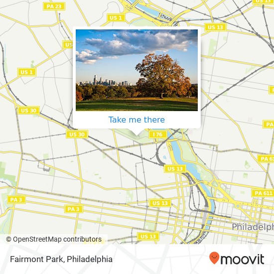 Fairmont Park map