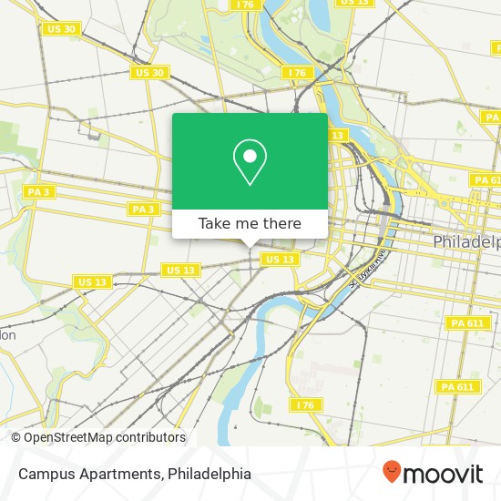 Mapa de Campus Apartments