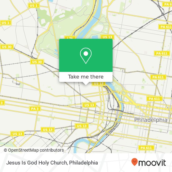 Mapa de Jesus Is God Holy Church