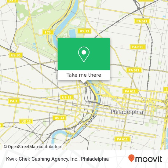 Mapa de Kwik-Chek Cashing Agency, Inc.