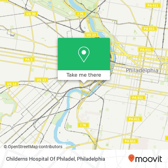 Mapa de Childerns Hospital Of Philadel