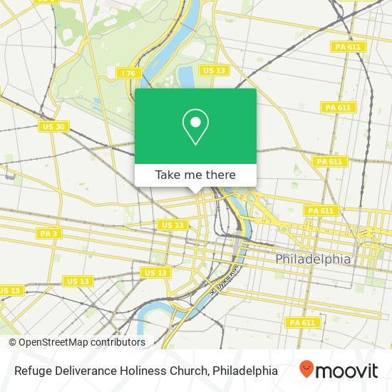 Mapa de Refuge Deliverance Holiness Church