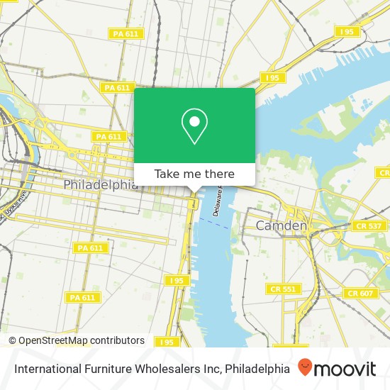 Mapa de International Furniture Wholesalers Inc