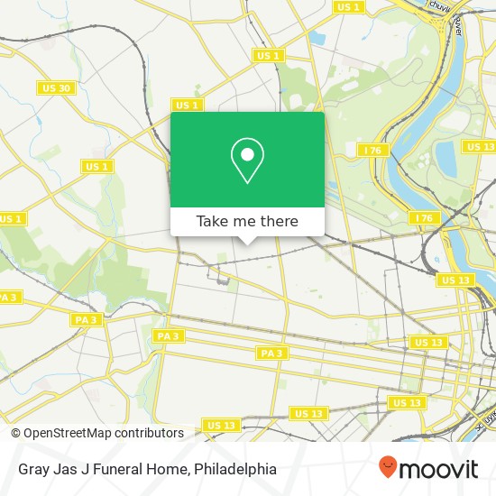 Gray Jas J Funeral Home map