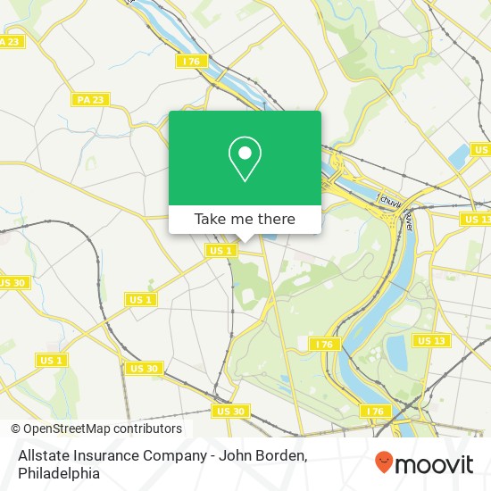 Allstate Insurance Company - John Borden map