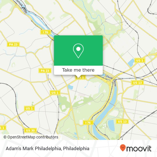 Adam's Mark Philadelphia map