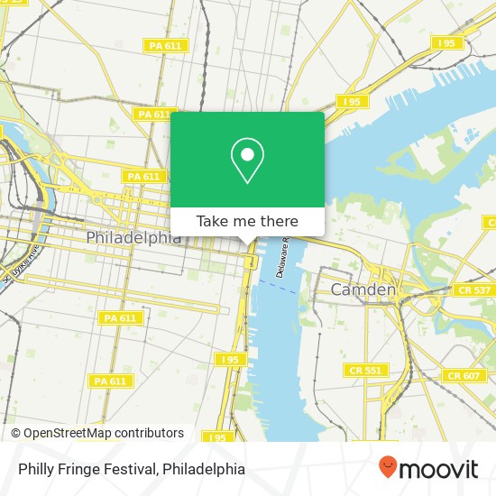 Philly Fringe Festival map