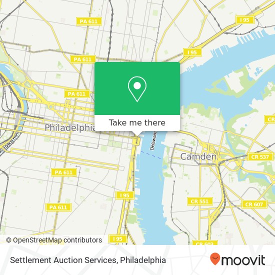 Mapa de Settlement Auction Services