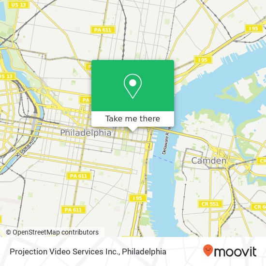 Projection Video Services Inc. map