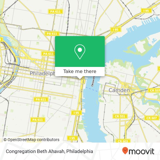 Mapa de Congregation Beth Ahavah