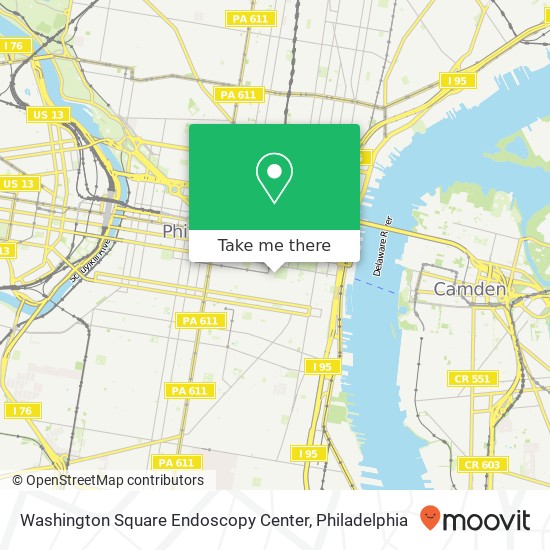 Mapa de Washington Square Endoscopy Center