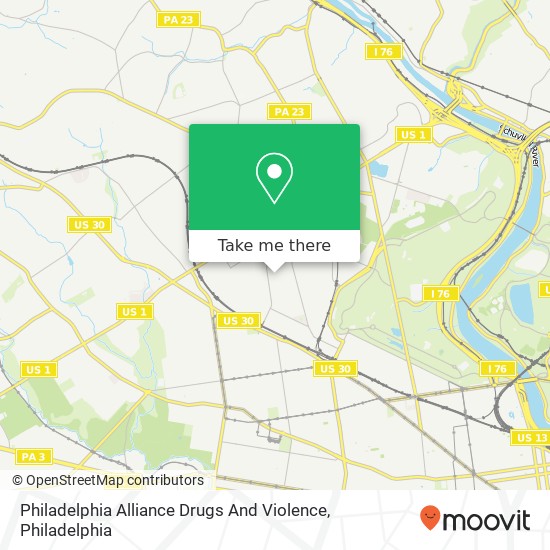 Philadelphia Alliance Drugs And Violence map