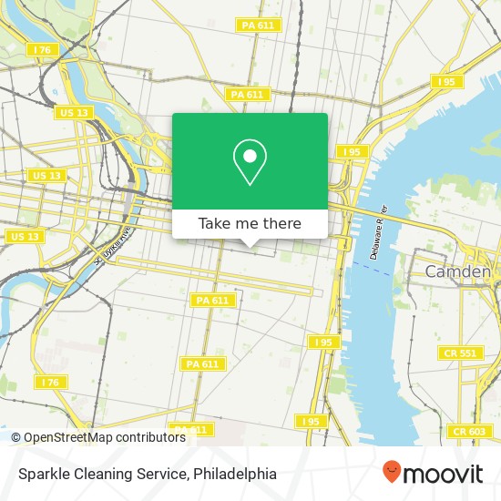 Sparkle Cleaning Service map