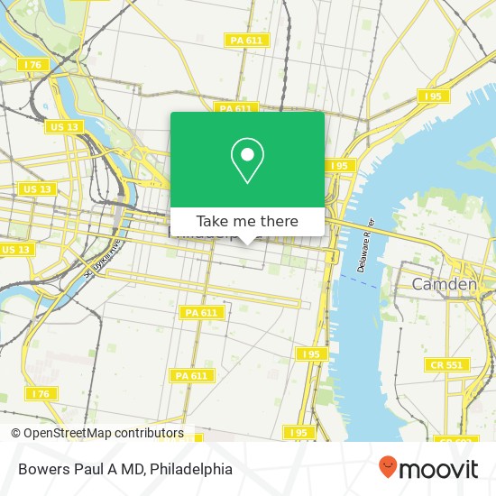 Bowers Paul A MD map