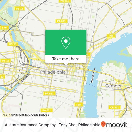 Mapa de Allstate Insurance Company - Tony Choi