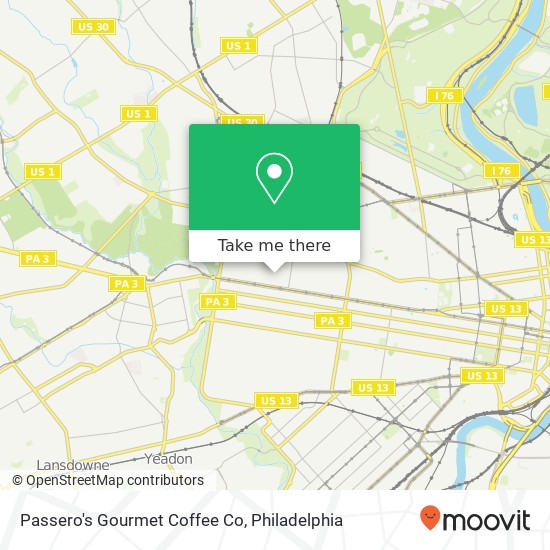 Passero's Gourmet Coffee Co map