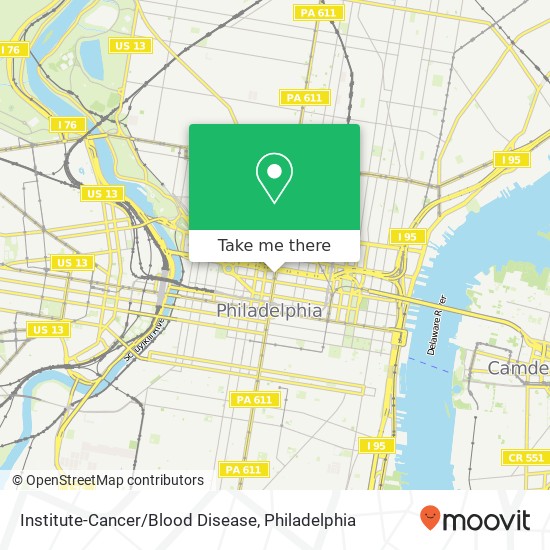 Mapa de Institute-Cancer/Blood Disease