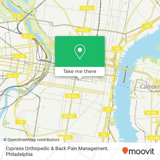 Cypress Orthopedic & Back Pain Management map