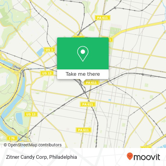 Zitner Candy Corp map
