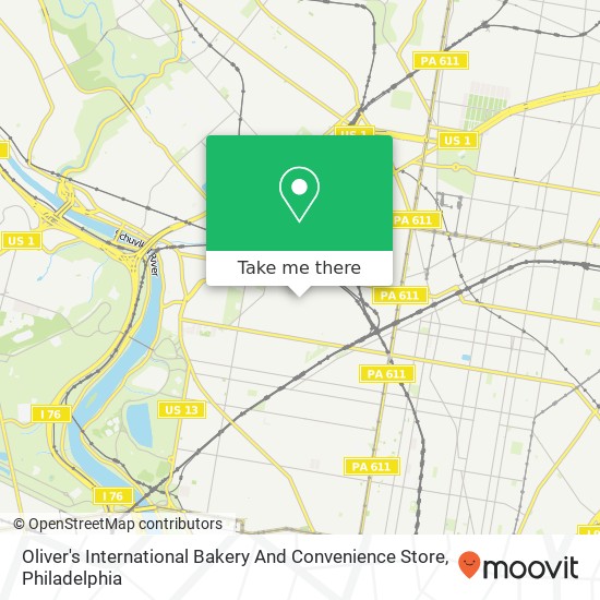 Oliver's International Bakery And Convenience Store map