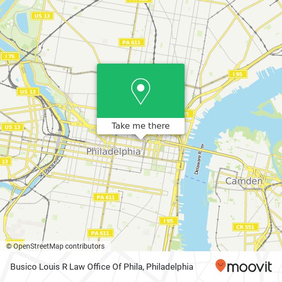 Mapa de Busico Louis R Law Office Of Phila