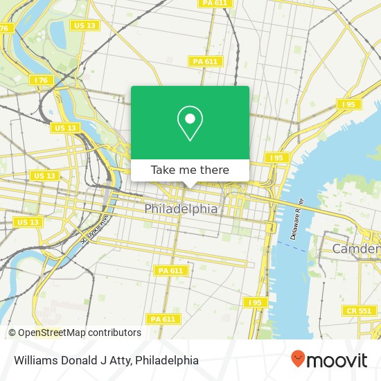 Williams Donald J Atty map