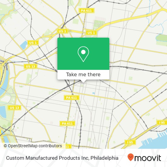 Custom Manufactured Products Inc map